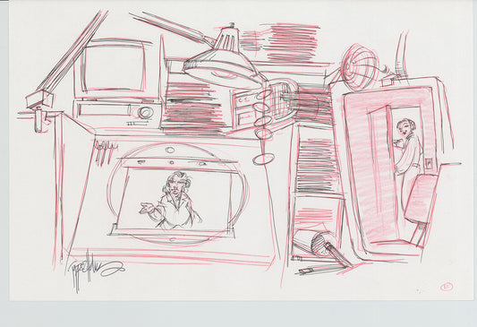 Disneyland Attraction California Adventure Plan Drawing Imagineer Original 1996 A179