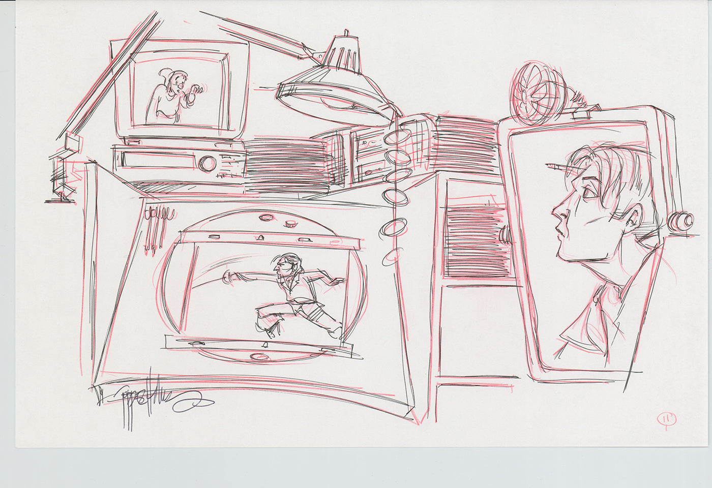 Disneyland Attraction California Adventure Plan Drawing Imagineer Original 1996 A181