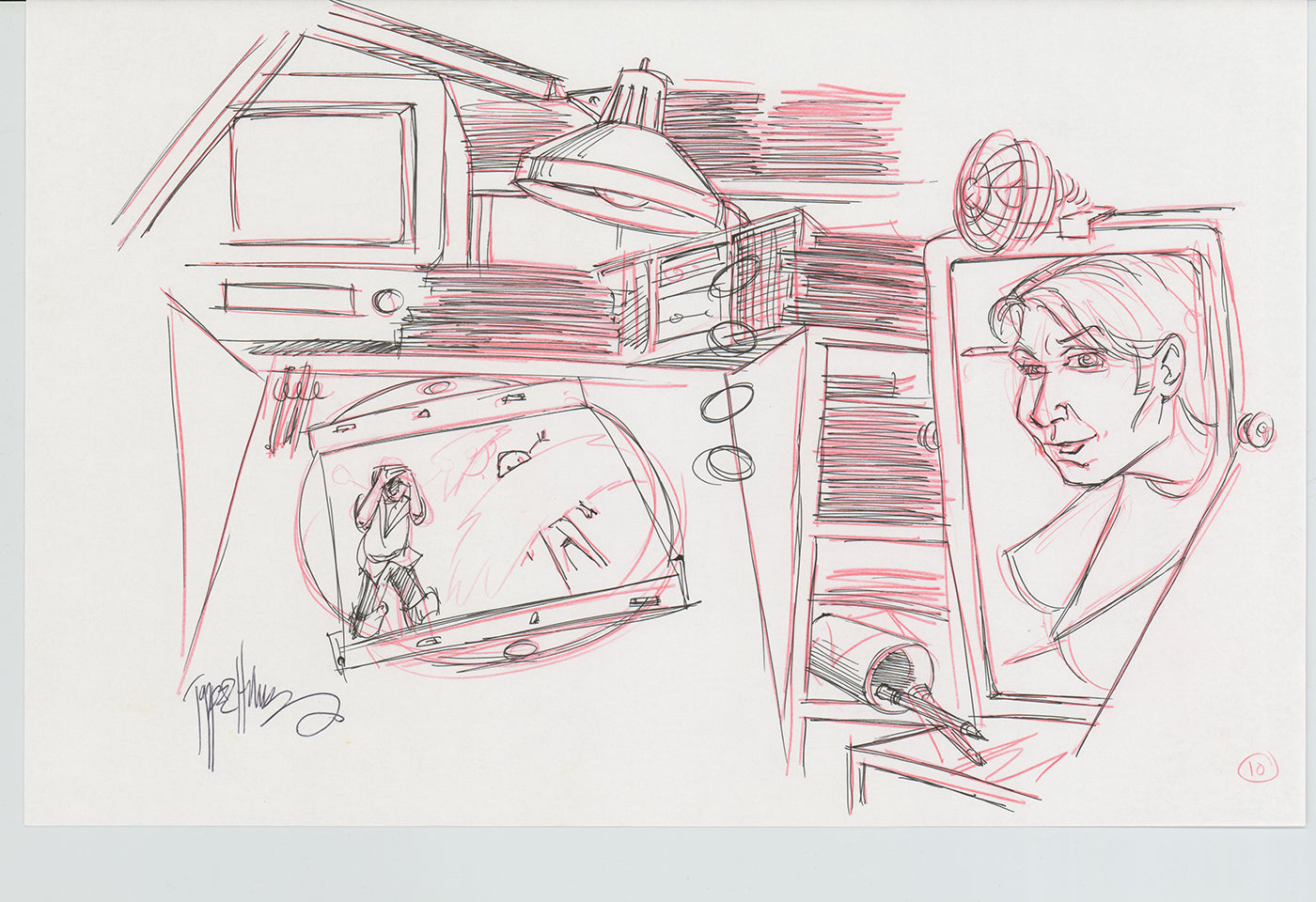 Disneyland Attraction California Adventure Plan Drawing Imagineer Original 1996 A182