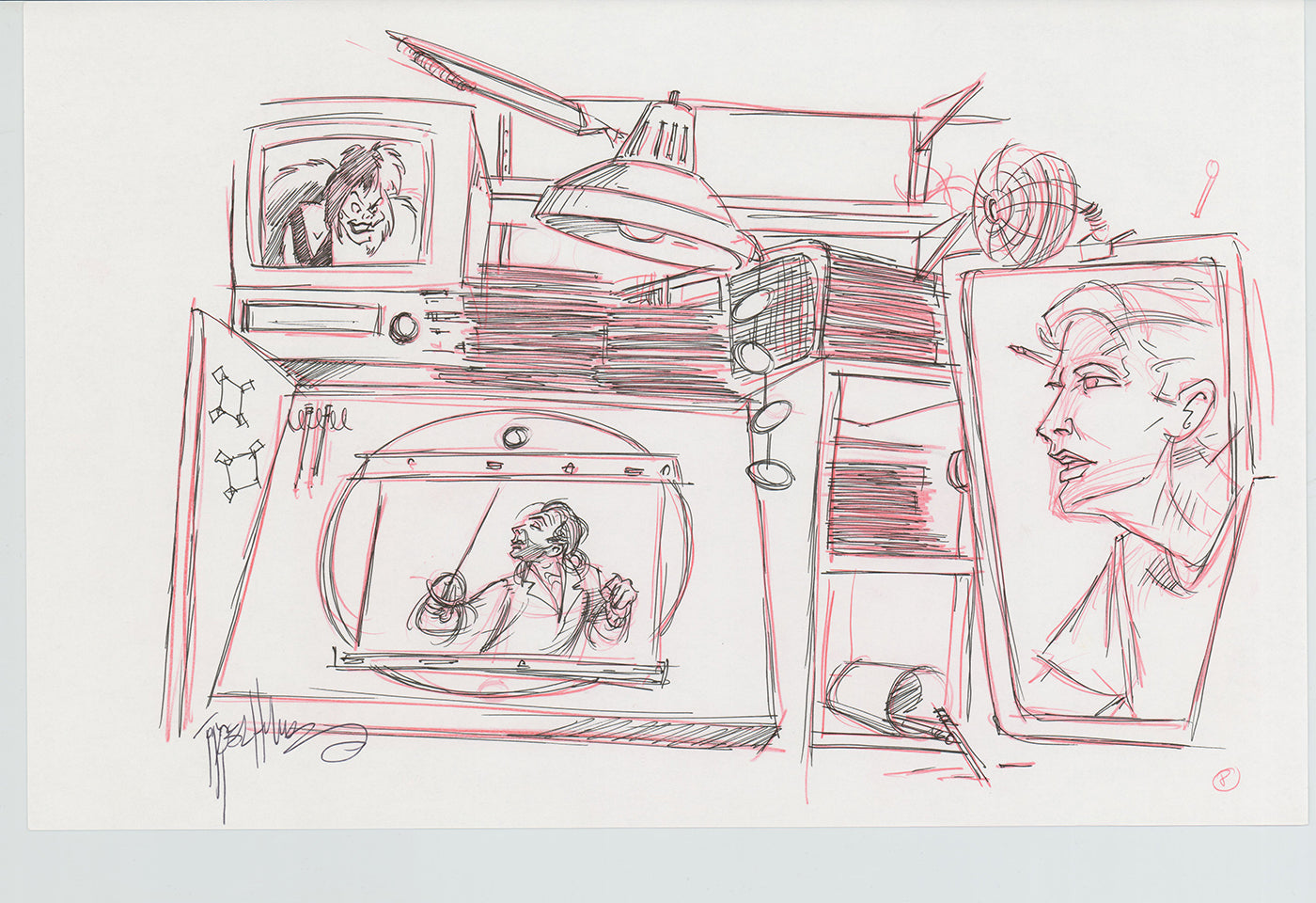 Disneyland Attraction California Adventure Plan Drawing Imagineer Original 1996 A184