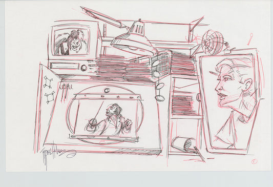 Disneyland Attraction California Adventure Plan Drawing Imagineer Original 1996 A184