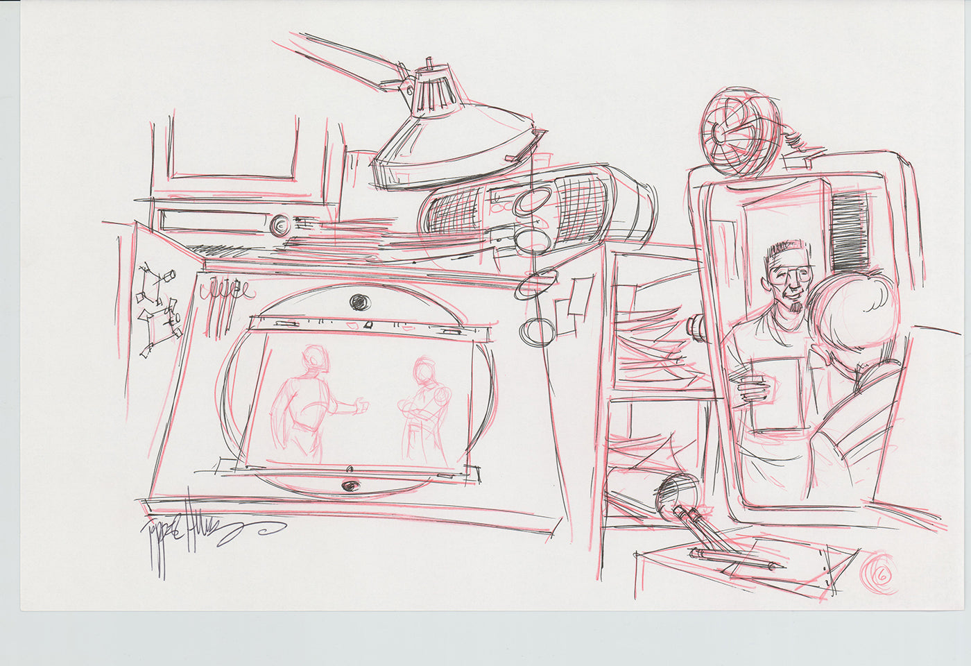 Disneyland Attraction California Adventure Plan Drawing Imagineer Original 1996 A186