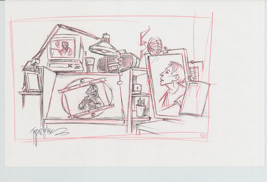 Disneyland Attraction California Adventure Plan Drawing Imagineer Original 1996 A189
