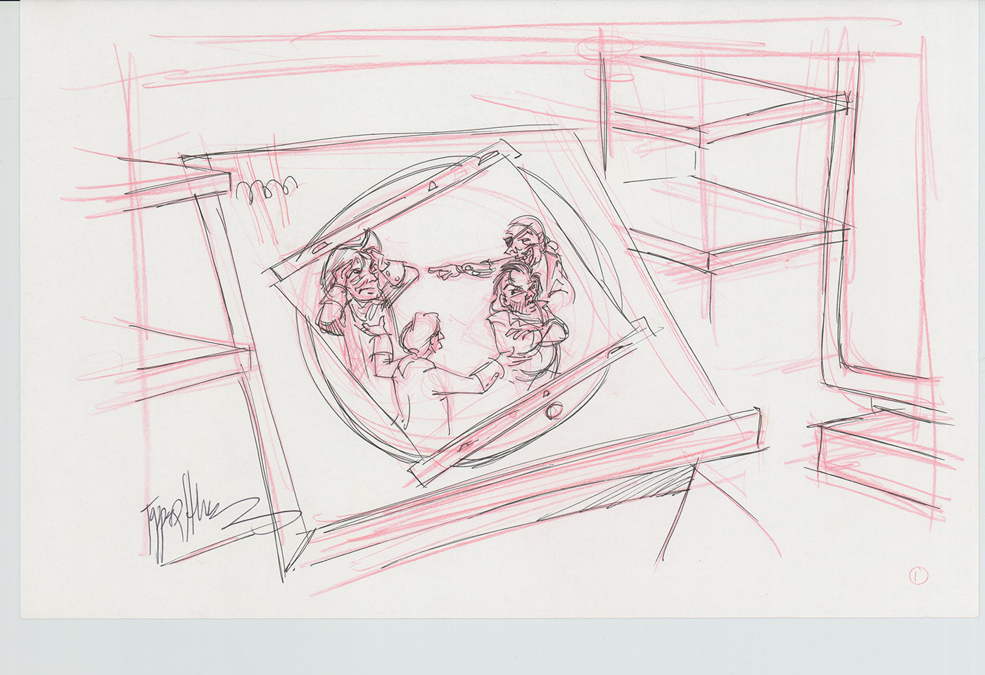 Disneyland Attraction California Adventure Plan Drawing Imagineer Original 1996 A191