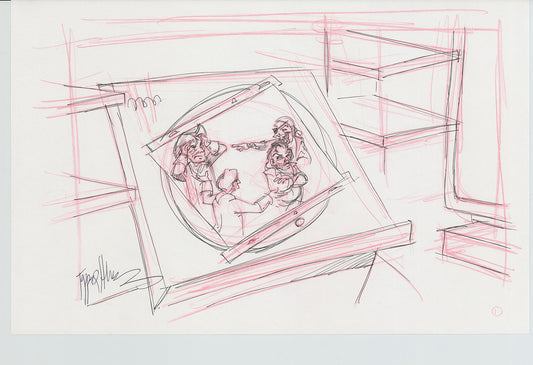 Disneyland Attraction California Adventure Plan Drawing Imagineer Original 1996 A191
