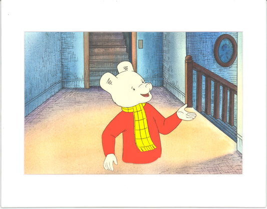 RUPERT Bear Original Production Animation Cel from the Cartoon by Nelvana Tourtel Animation 1990s 8-195