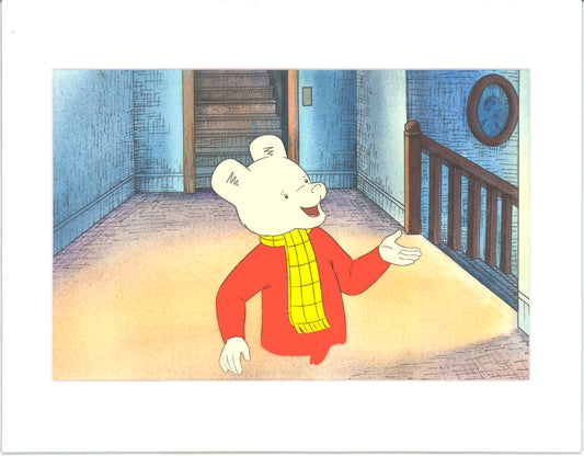 RUPERT Bear Original Production Animation Cel from the Cartoon by Nelvana Tourtel Animation 1990s 8-196
