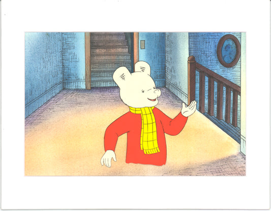 RUPERT Bear Original Production Animation Cel from the Cartoon by Nelvana Tourtel Animation 1990s 8-198