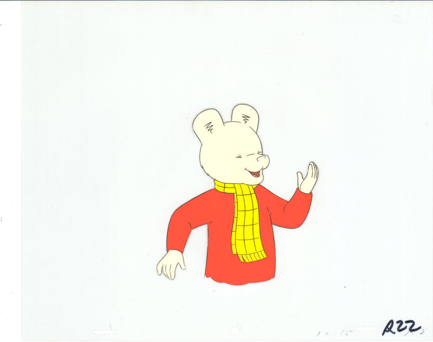 RUPERT Bear Original Production Animation Cel from the Cartoon by Nelvana Tourtel Animation 1990s 8-199