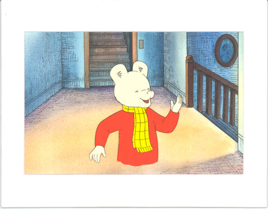 RUPERT Bear Original Production Animation Cel from the Cartoon by Nelvana Tourtel Animation 1990s 8-199