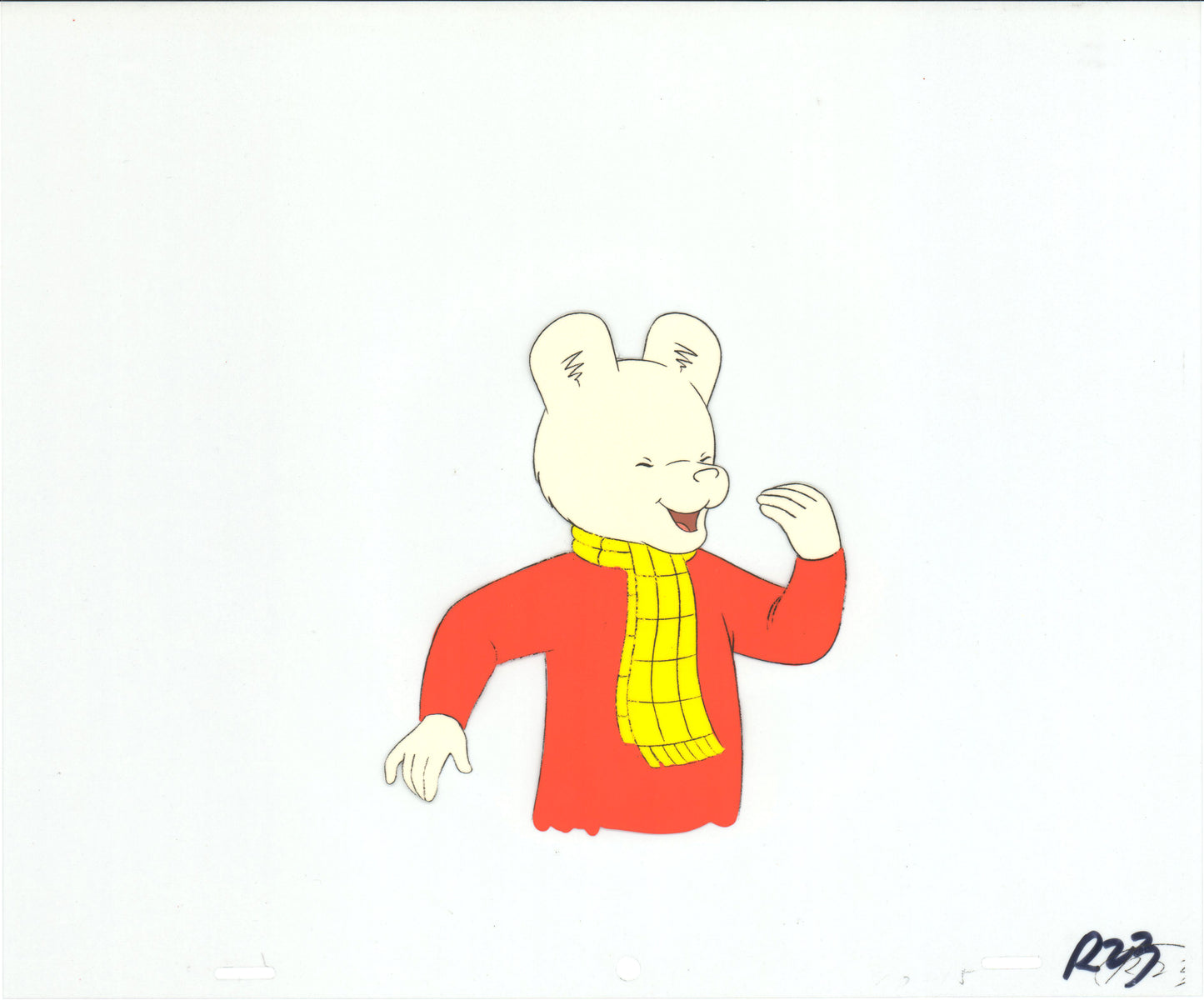 RUPERT Bear Original Production Animation Cel from the Cartoon by Nelvana Tourtel Animation 1990s 8-200