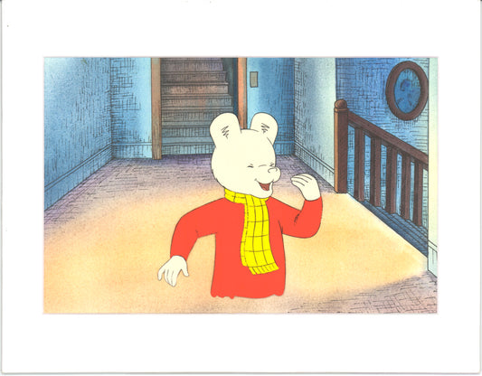 RUPERT Bear Original Production Animation Cel from the Cartoon by Nelvana Tourtel Animation 1990s 8-200