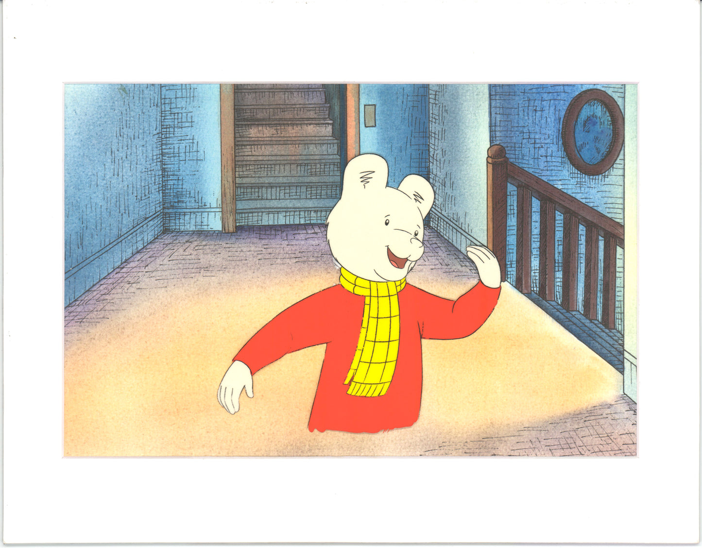 RUPERT Bear Original Production Animation Cel from the Cartoon by Nelvana Tourtel Animation 1990s 8-202