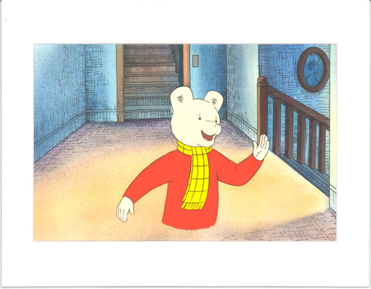 RUPERT Bear Original Production Animation Cel from the Cartoon by Nelvana Tourtel Animation 1990s 8-203