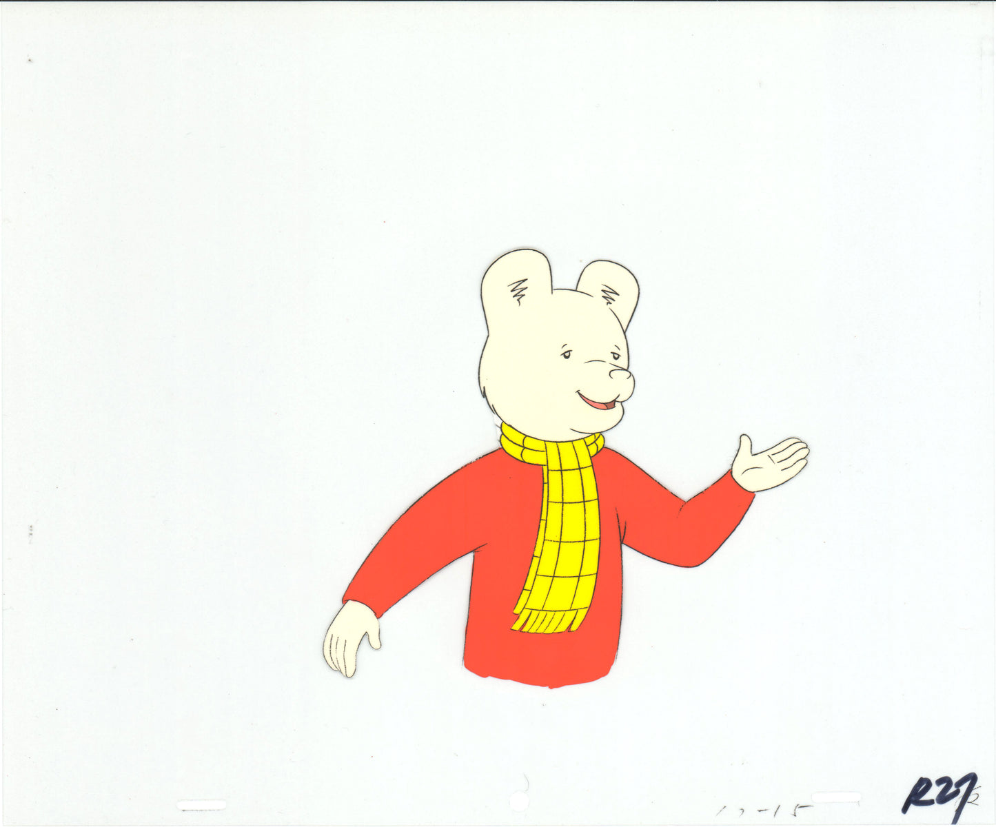 RUPERT Bear Original Production Animation Cel from the Cartoon by Nelvana Tourtel Animation 1990s 8-204