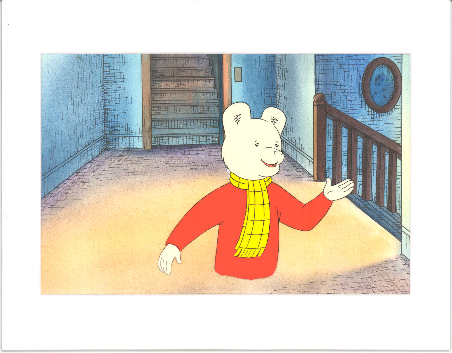 RUPERT Bear Original Production Animation Cel from the Cartoon by Nelvana Tourtel Animation 1990s 8-204