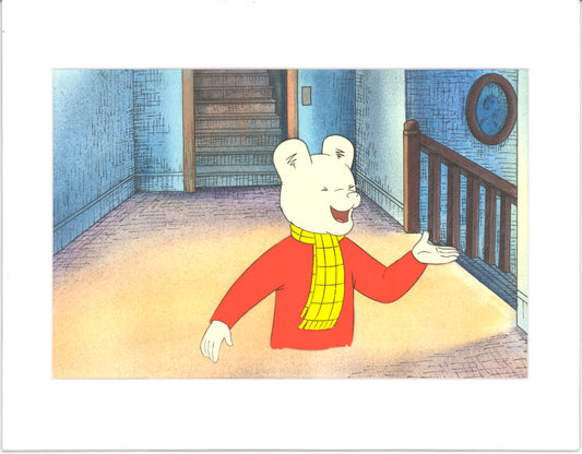 RUPERT Bear Original Production Animation Cel from the Cartoon by Nelvana Tourtel Animation 1990s 8-205