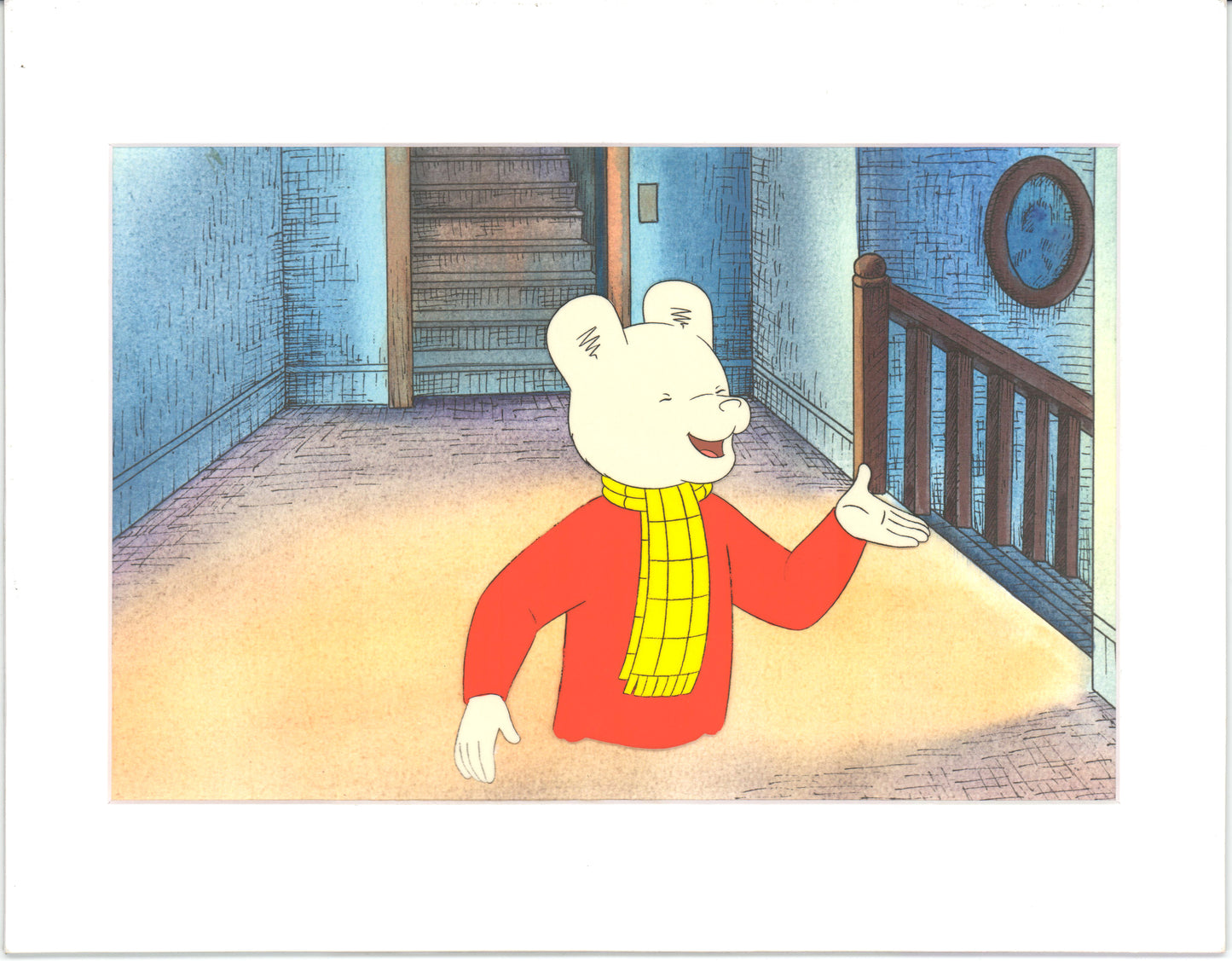 RUPERT Bear Original Production Animation Cel from the Cartoon by Nelvana Tourtel Animation 1990s 8-207