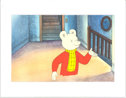 RUPERT Bear Original Production Animation Cel from the Cartoon by Nelvana Tourtel Animation 1990s 8-209