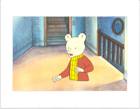 RUPERT Bear Original Production Animation Cel from the Cartoon by Nelvana Tourtel Animation 1990s 8-210