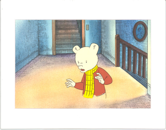 RUPERT Bear Original Production Animation Cel from the Cartoon by Nelvana Tourtel Animation 1990s 8-213