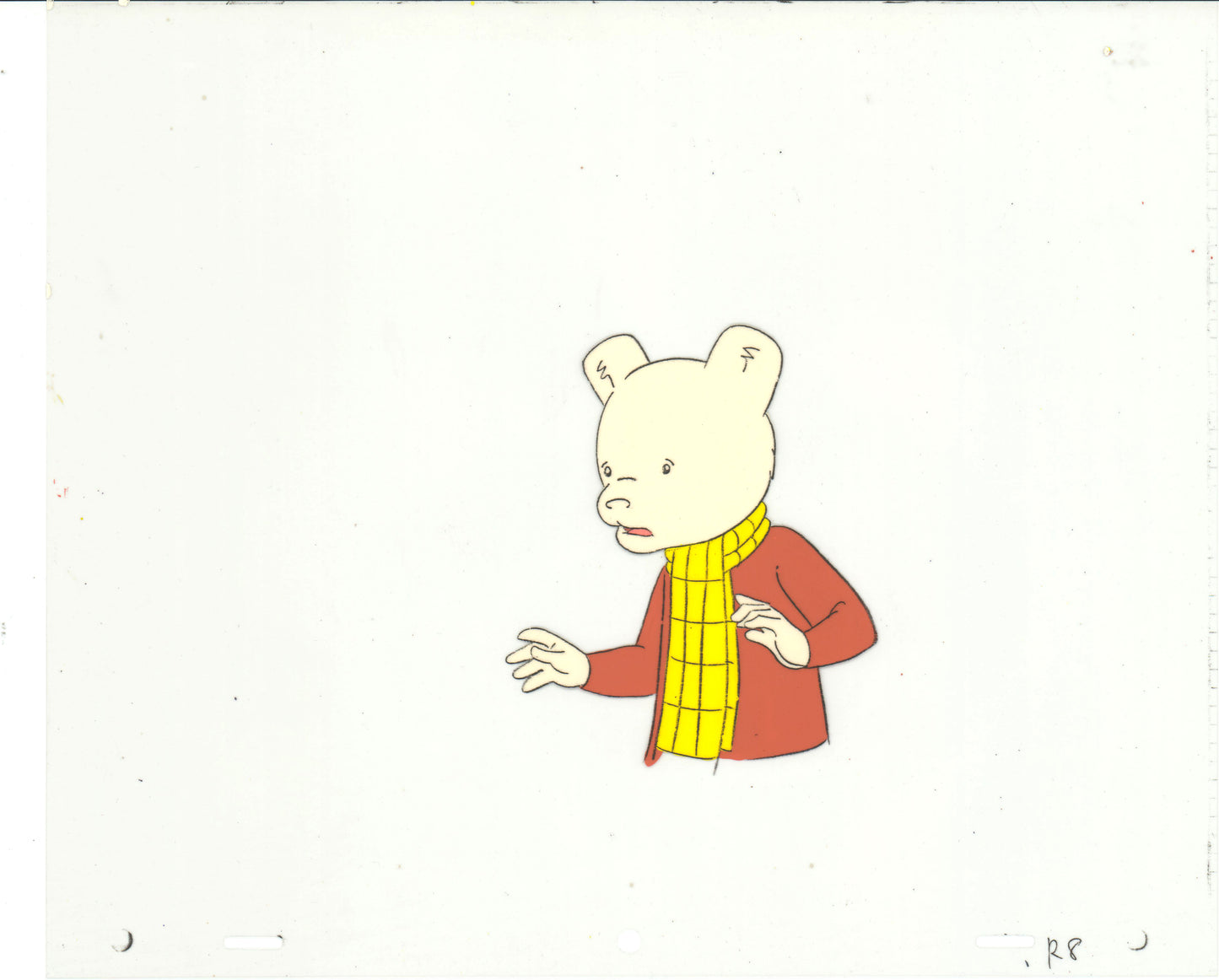 RUPERT Bear Original Production Animation Cel from the Cartoon by Nelvana Tourtel Animation 1990s 8-214