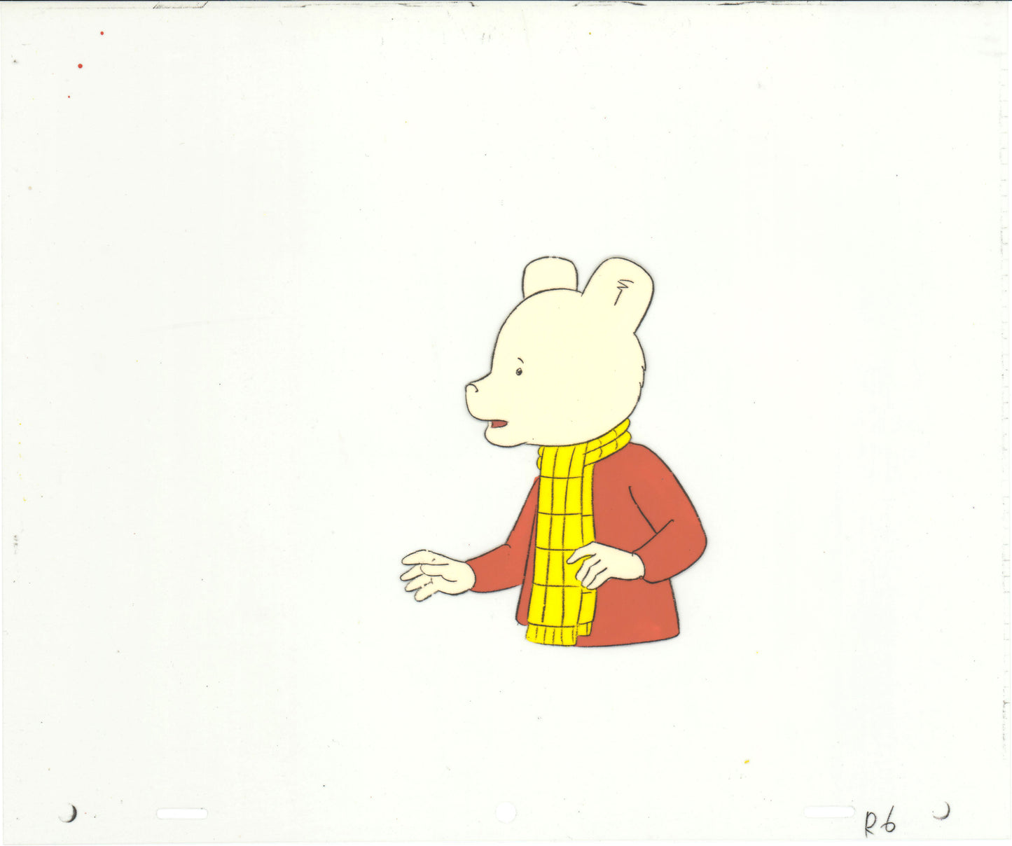 RUPERT Bear Original Production Animation Cel from the Cartoon by Nelvana Tourtel Animation 1990s 8-215