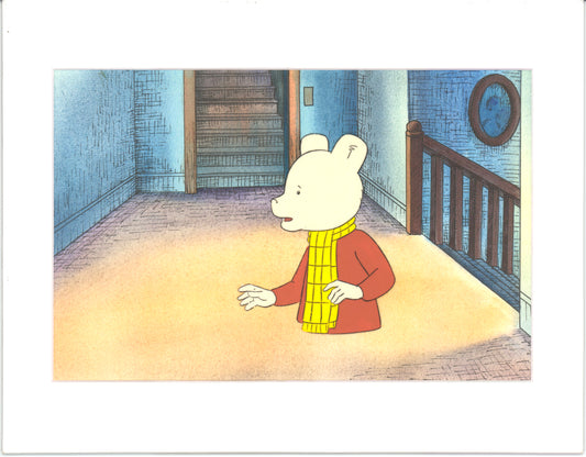 RUPERT Bear Original Production Animation Cel from the Cartoon by Nelvana Tourtel Animation 1990s 8-215