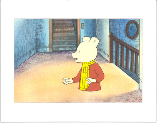 RUPERT Bear Original Production Animation Cel from the Cartoon by Nelvana Tourtel Animation 1990s 8-217