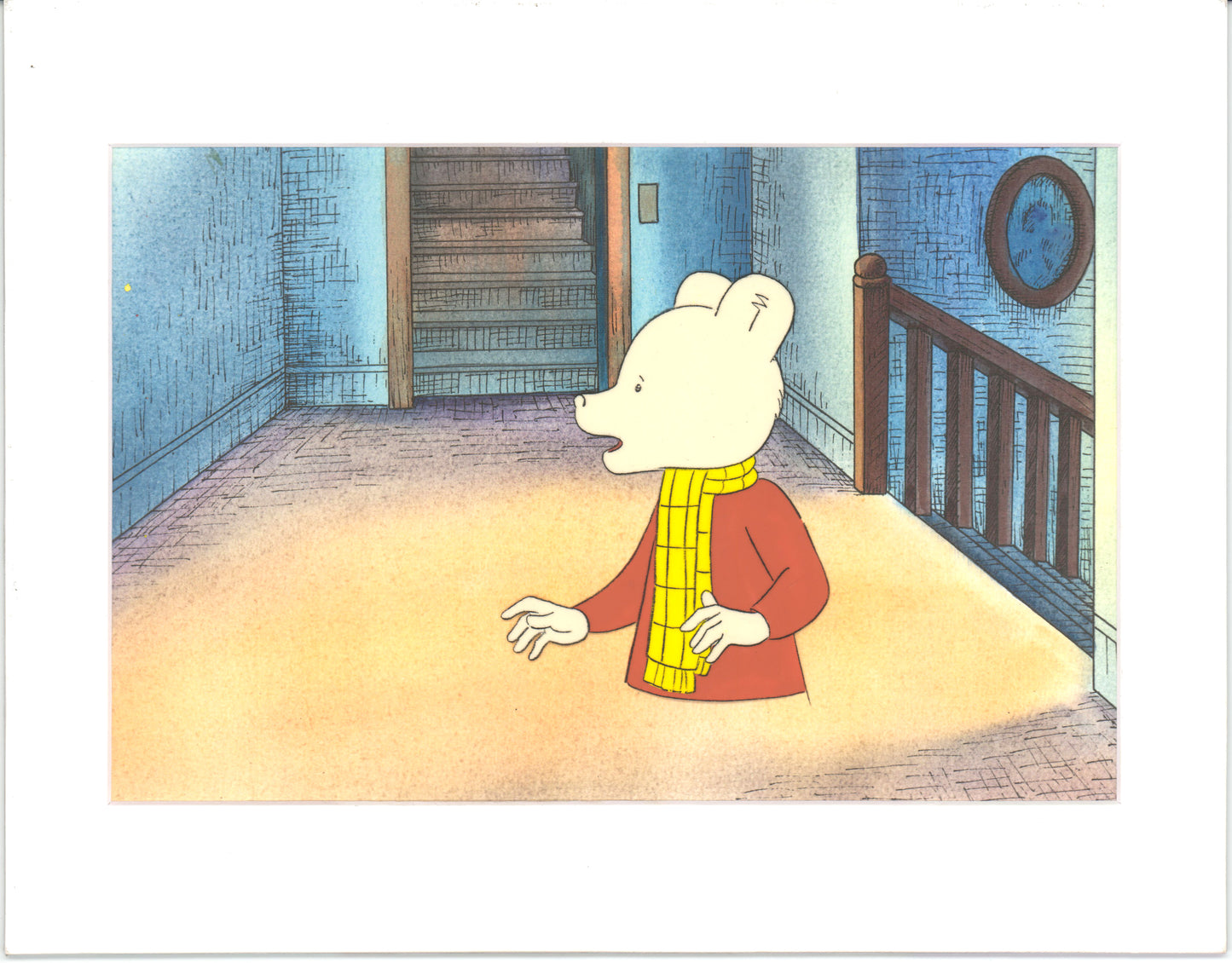 RUPERT Bear Original Production Animation Cel from the Cartoon by Nelvana Tourtel Animation 1990s 8-218