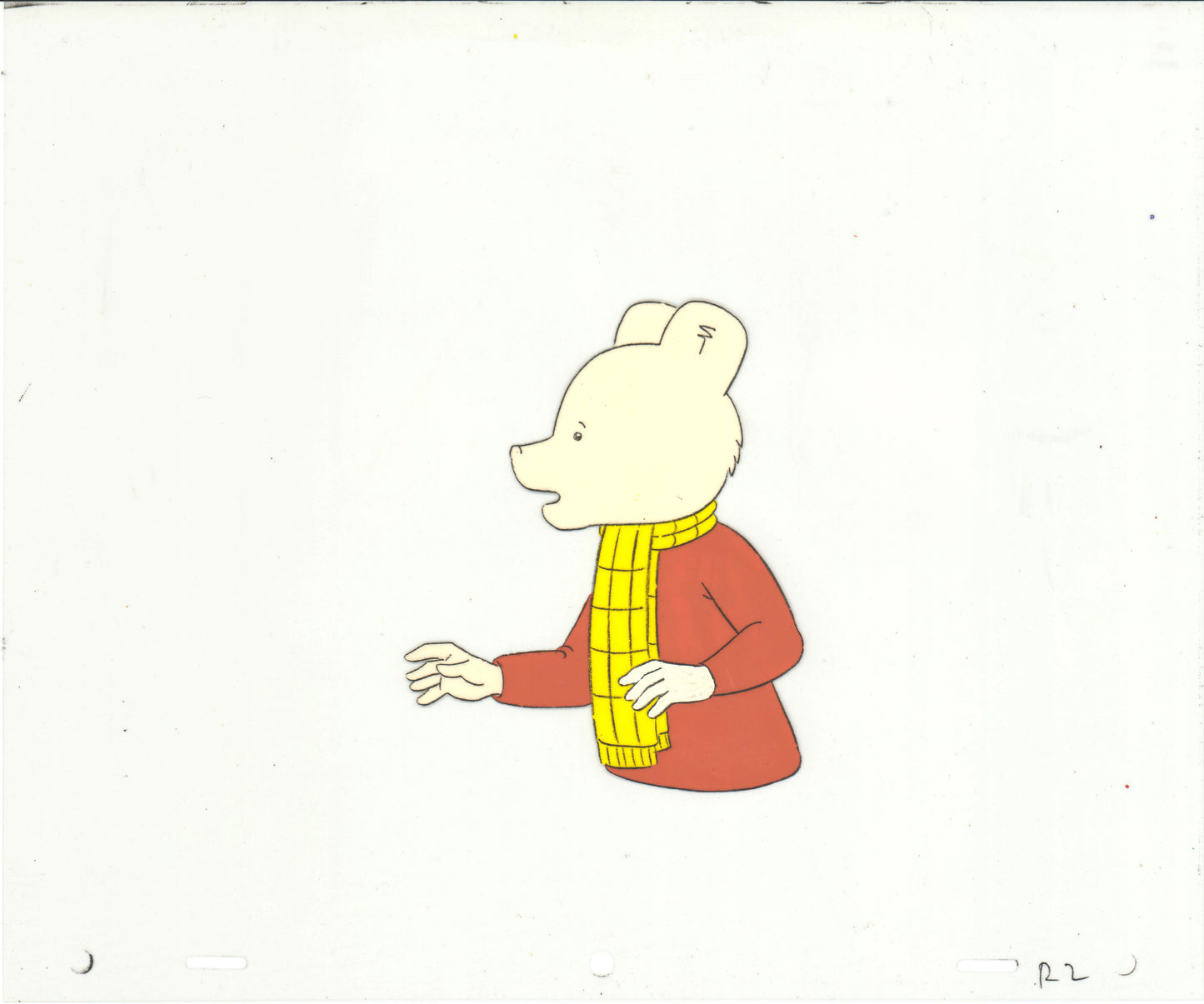RUPERT Bear Original Production Animation Cel from the Cartoon by Nelvana Tourtel Animation 1990s 8-220
