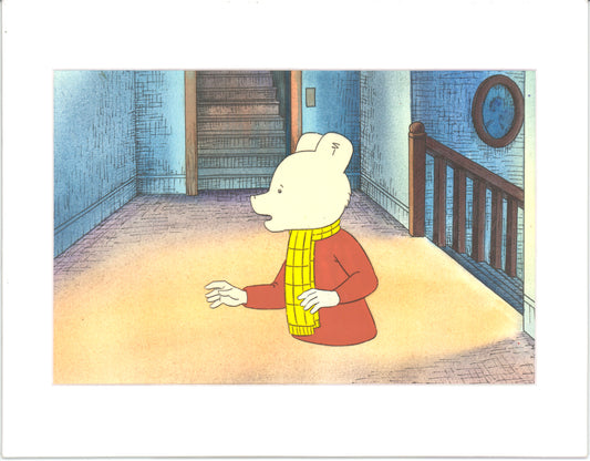 RUPERT Bear Original Production Animation Cel from the Cartoon by Nelvana Tourtel Animation 1990s 8-220