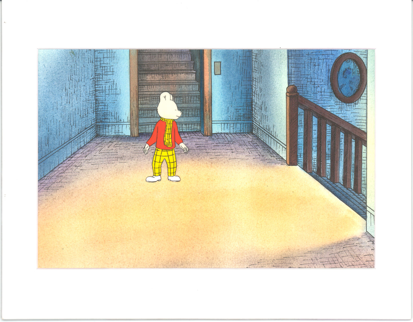 RUPERT Bear Original Production Animation Cel from the Cartoon by Nelvana Tourtel Animation 1990s 8-296