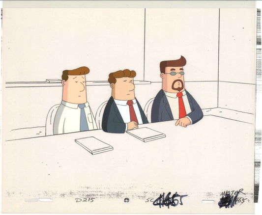 Dilbert Original Production Animation Cel and Drawing Scott Adams 1999-2000 A408