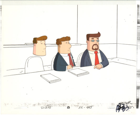 Dilbert Original Production Animation Cel and Drawing Scott Adams 1999-2000 A410