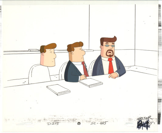 Dilbert Original Production Animation Cel and Drawing Scott Adams 1999-2000 A411