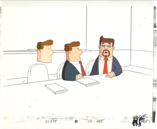 Dilbert Original Production Animation Cel and Drawing Scott Adams 1999-2000 A412