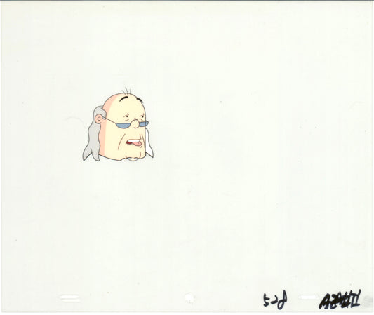 Dilbert Ben Franklin Original Production Animation Cel and Drawing Scott Adams 1999-2000 B419