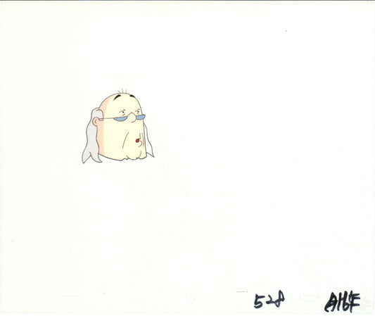 Dilbert Ben Franklin Original Production Animation Cel and Drawing Scott Adams 1999-2000 B420