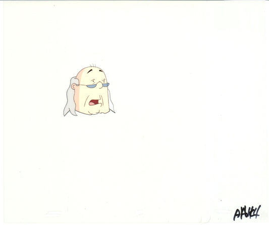 Dilbert Ben Franklin Original Production Animation Cel and Drawing Scott Adams 1999-2000 B421