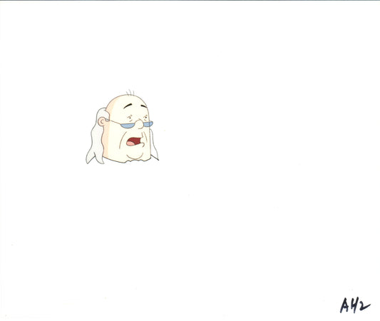 Dilbert Ben Franklin Original Production Animation Cel and Drawing Scott Adams 1999-2000 B422