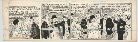 Cap Stubbs and Tippie Original Ink Daily Comic Strip Art Signed and Drawn by Edwina Dumm 1946 8-500