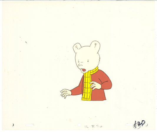 RUPERT Bear Original Production Animation Cel Nelvana Tourtel 1990s B527