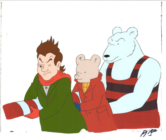 RUPERT Bear Original Production Animation Cel Nelvana Tourtel 1990s B543