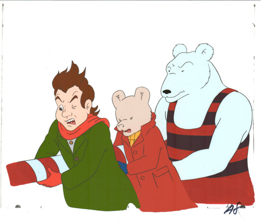RUPERT Bear Original Production Animation Cel Nelvana Tourtel 1990s B544