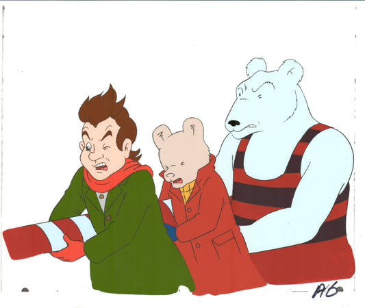 RUPERT Bear Original Production Animation Cel Nelvana Tourtel 1990s B545