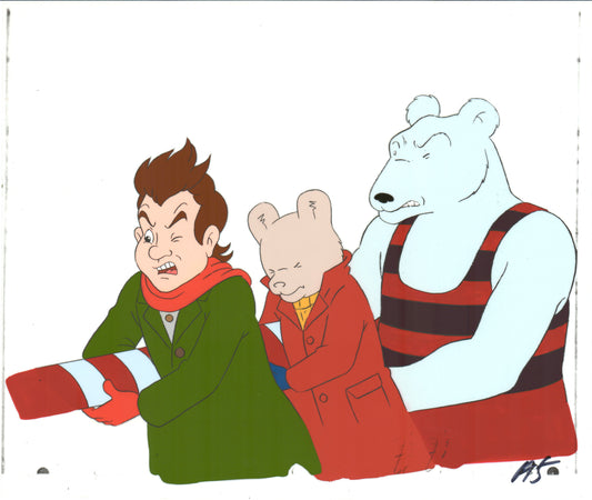 RUPERT Bear Original Production Animation Cel Nelvana Tourtel 1990s B546