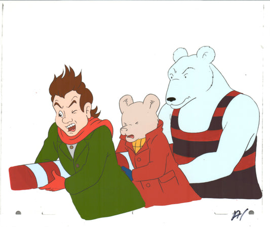 RUPERT Bear Original Production Animation Cel Nelvana Tourtel 1990s B550