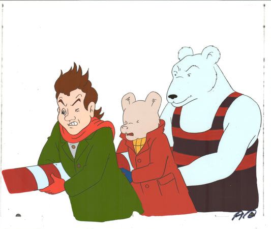 RUPERT Bear Original Production Animation Cel Nelvana Tourtel 1990s B551