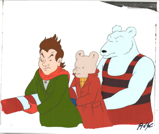 RUPERT Bear Original Production Animation Cel Nelvana Tourtel 1990s B552